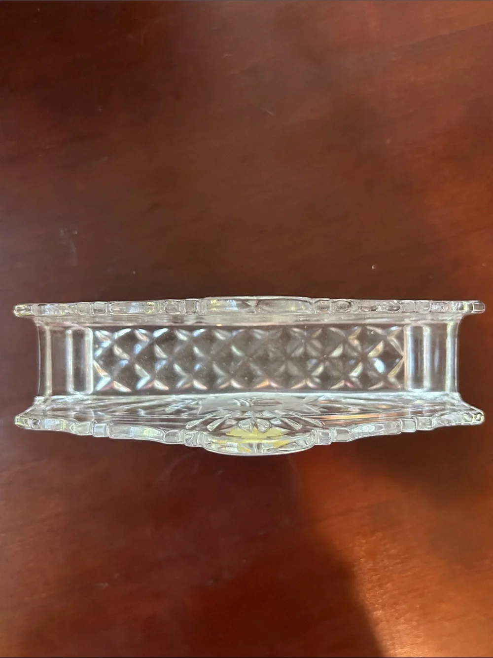 Crystal Napkin Holder in Clear Glass